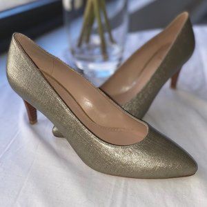 Silver Stuart Weitzman Heel